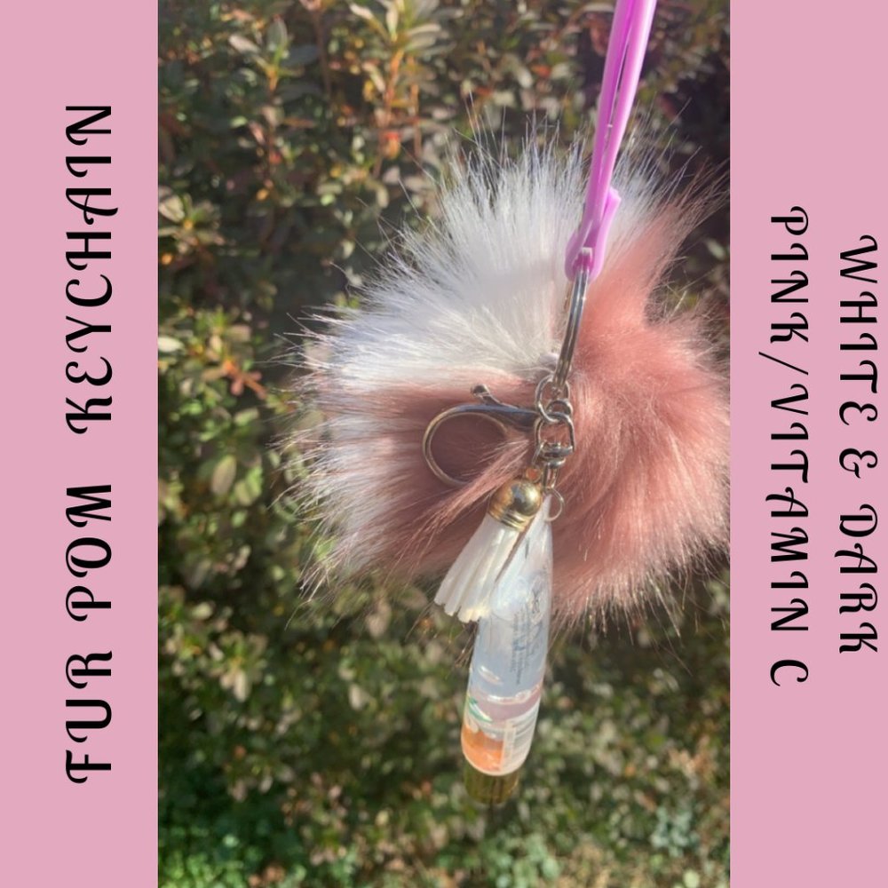 Fur Pom Keychains - Picture 14 of 16